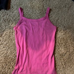 No Boundaries Fitted Ribbed Pink Camisole